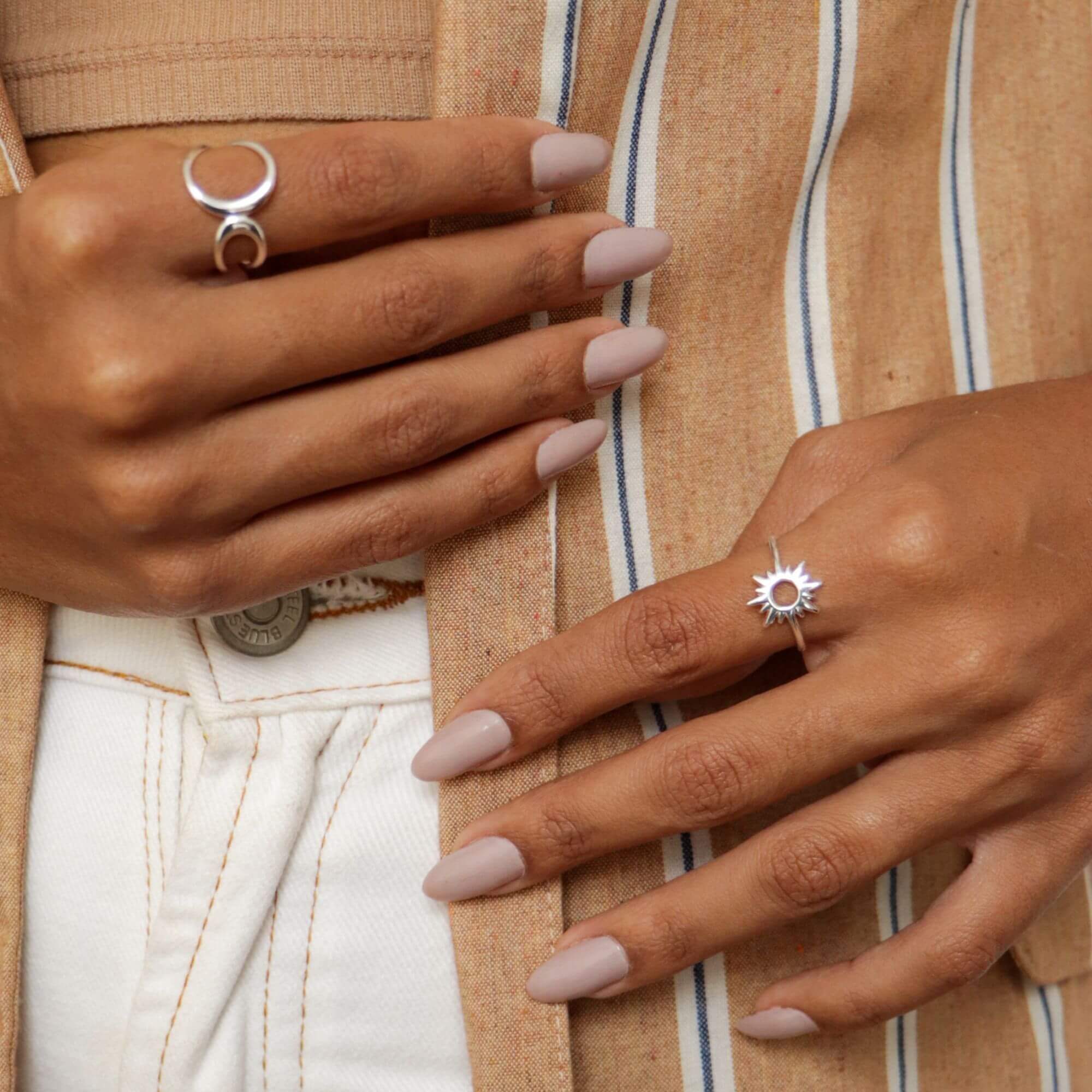 Anel Prata 925 Sol Detalhes Prata 925 4