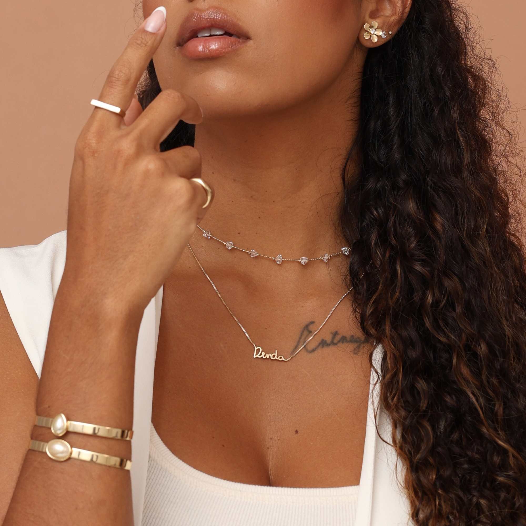 Colar Folheado a Ouro 18k Dinda Dourado 3