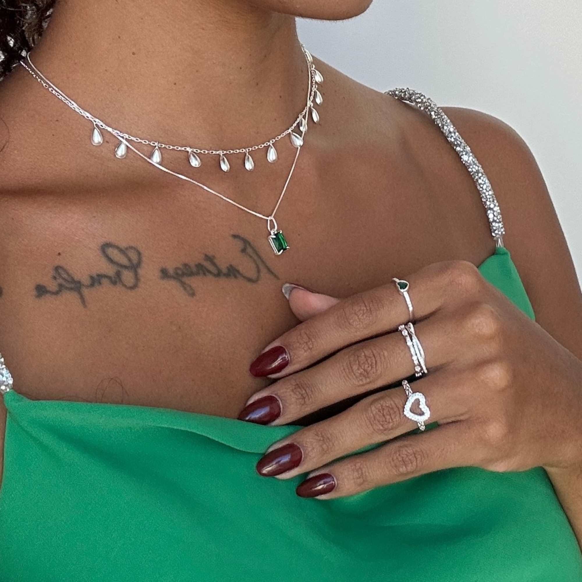 Anel Prata 925 Coração Cravejado e Aro com Detalhe Vazado Prata 7