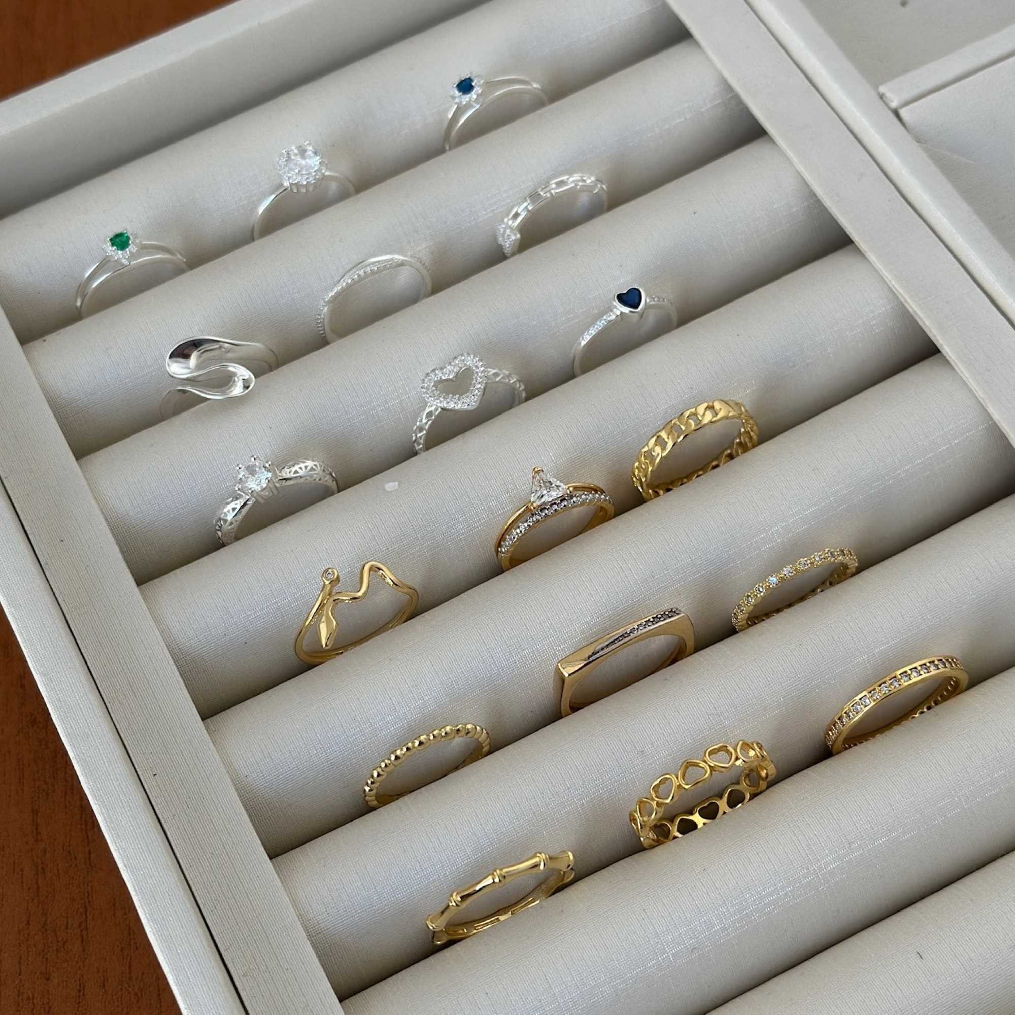 Anel Prata 925 Solitário Aro Detalhes Vazados Prata 3