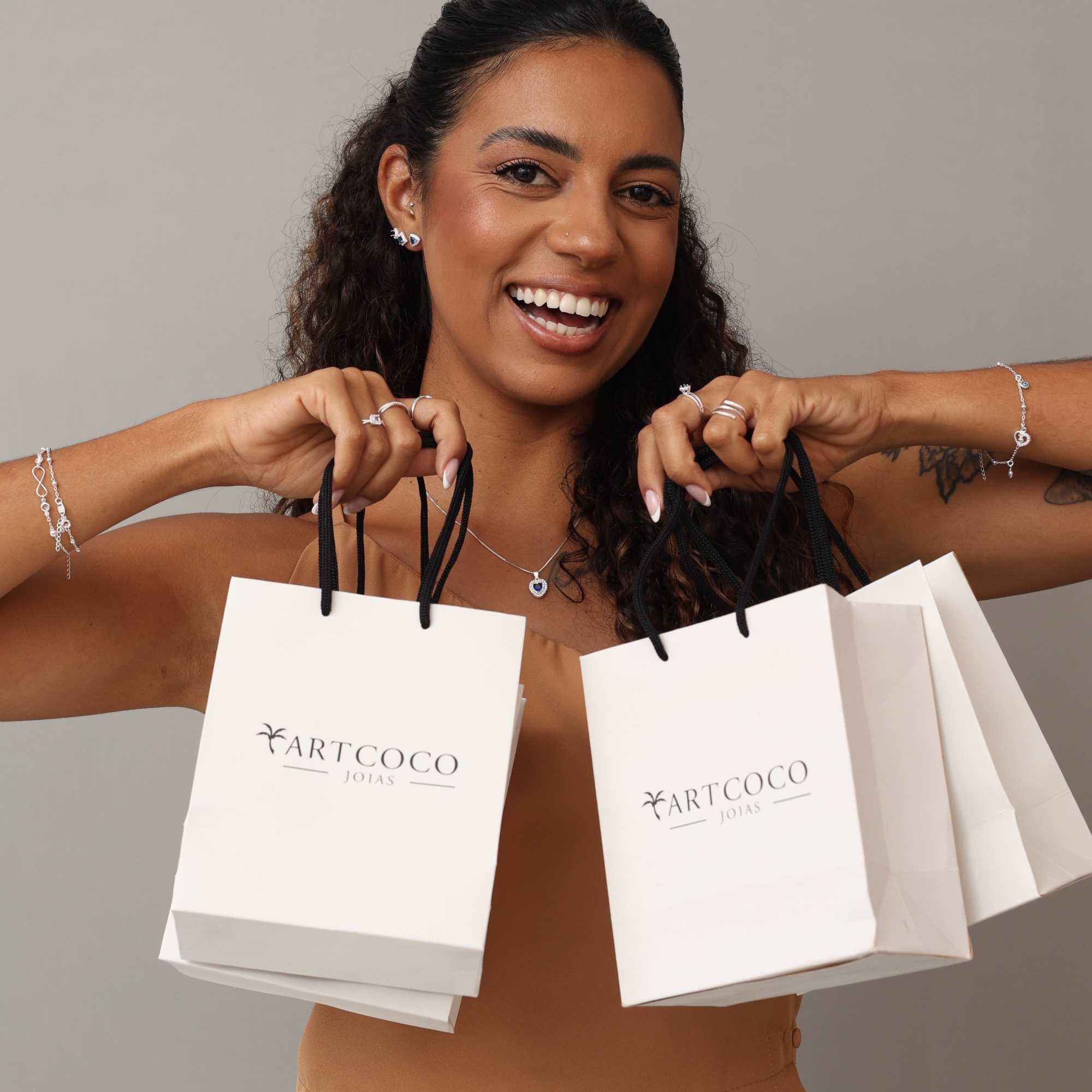 Anel Prata 925 Três Aros Cravejado Prata 3