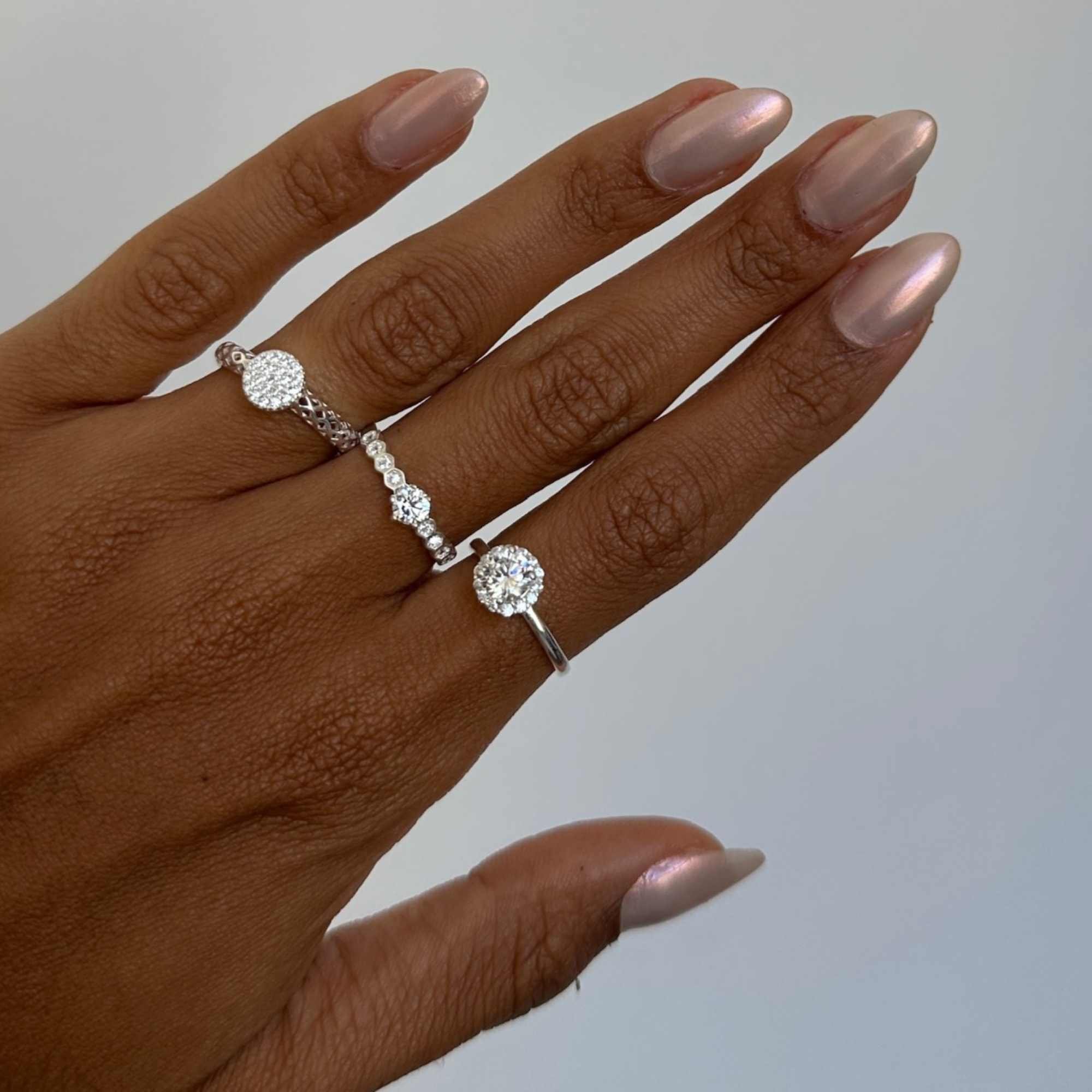 Anel Prata 925 Chuveirinho Detalhes Vazados Prata 2