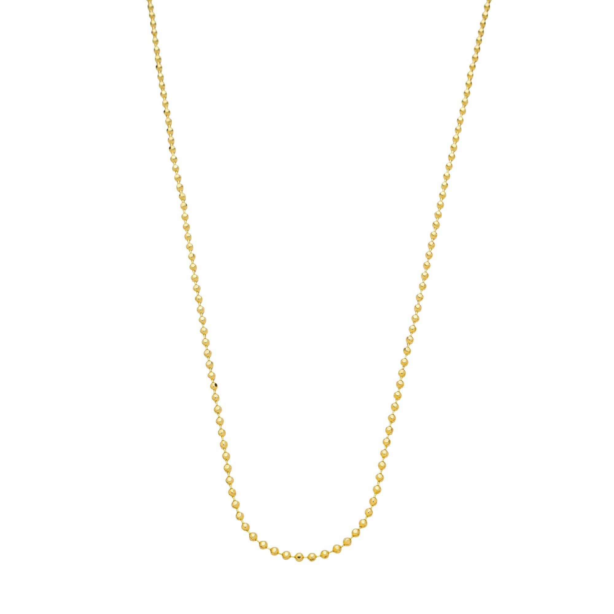 Gargantilha Folheado a Ouro 18k Corrente Bolinhas 2mm