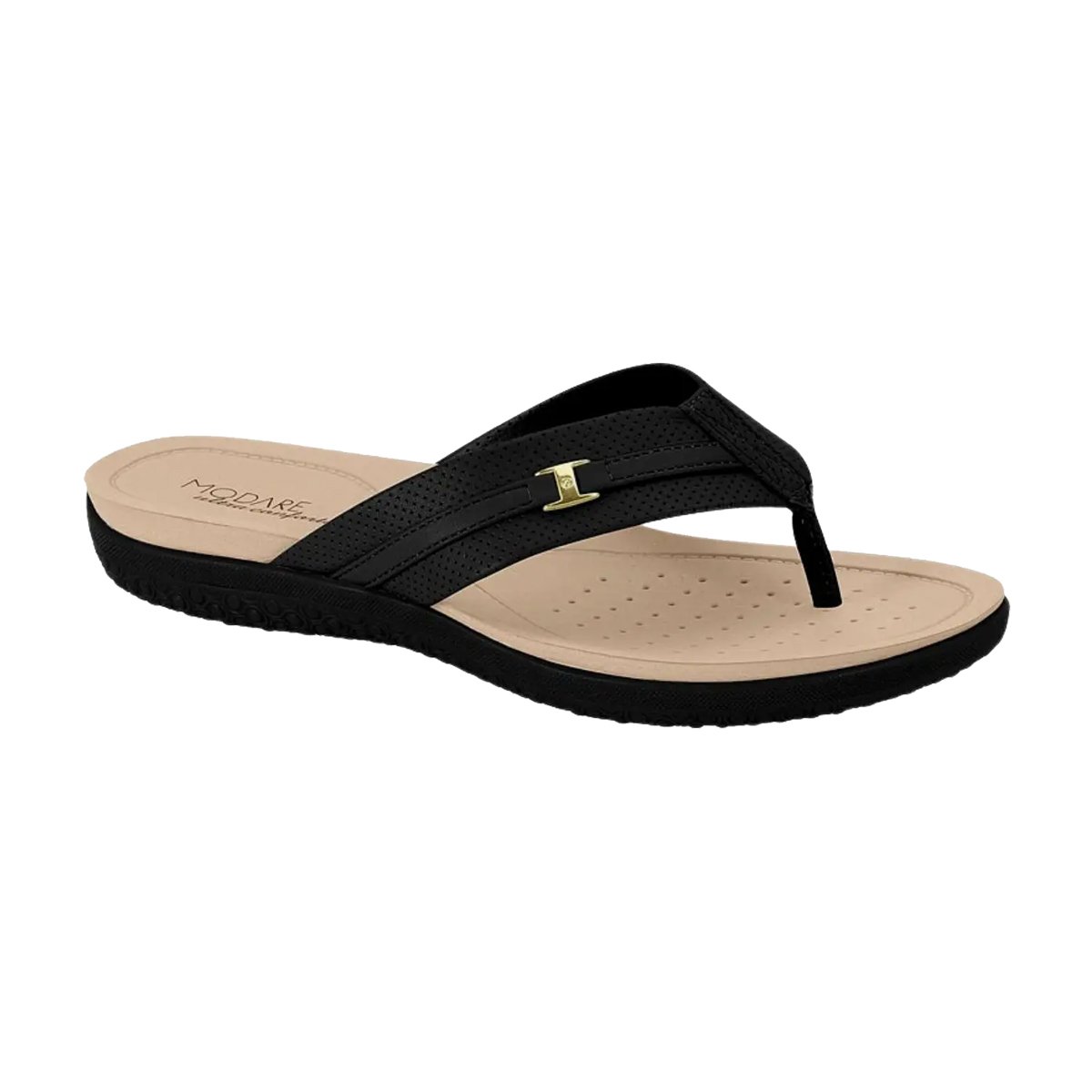 Chinelo Ortopédico Ultra Conforto Feminino Modare Preto 2