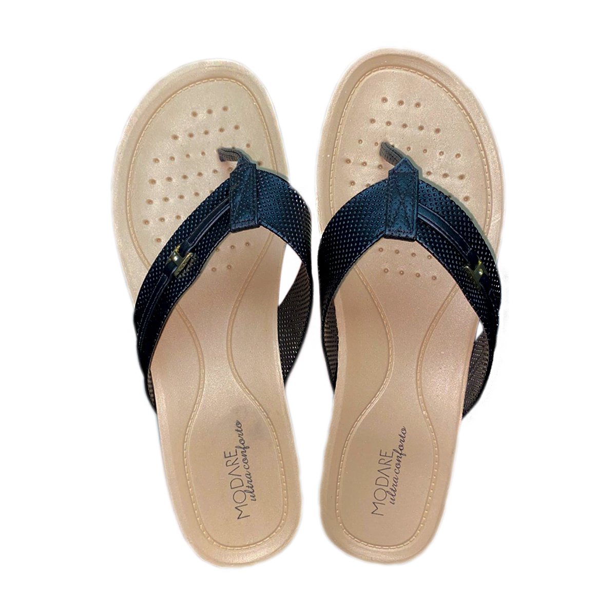 Chinelo Ortopédico Ultra Conforto Feminino Modare Preto 1