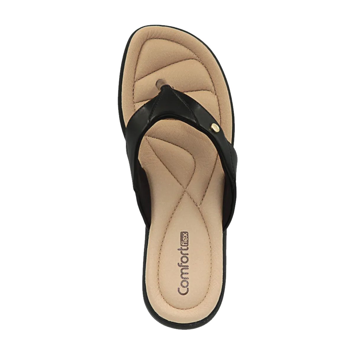 Chinelo Comfort Flex Casual Feminino Ramarim Preto
