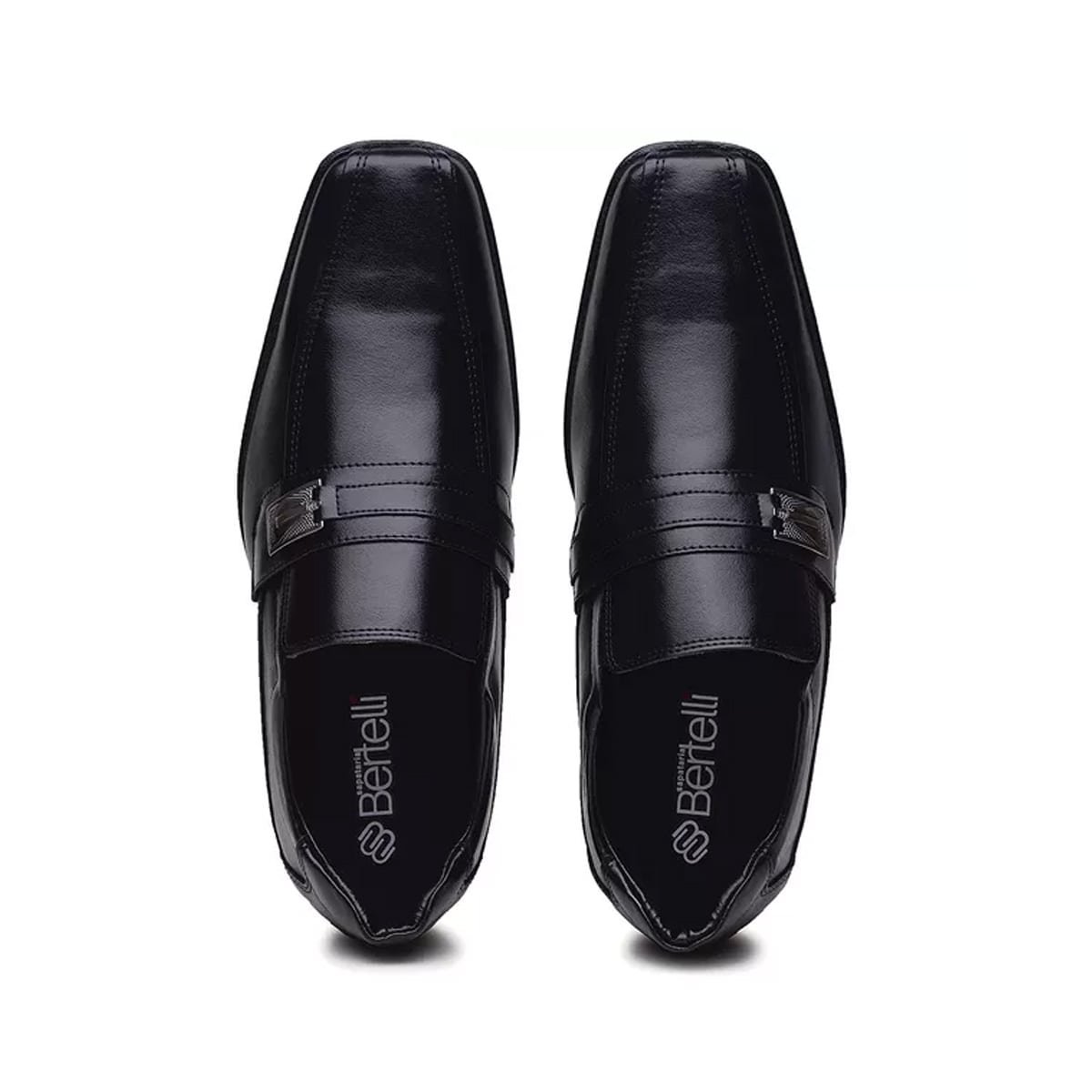 Sapato Social Salto Médio Masculino Bertelli Preto 3