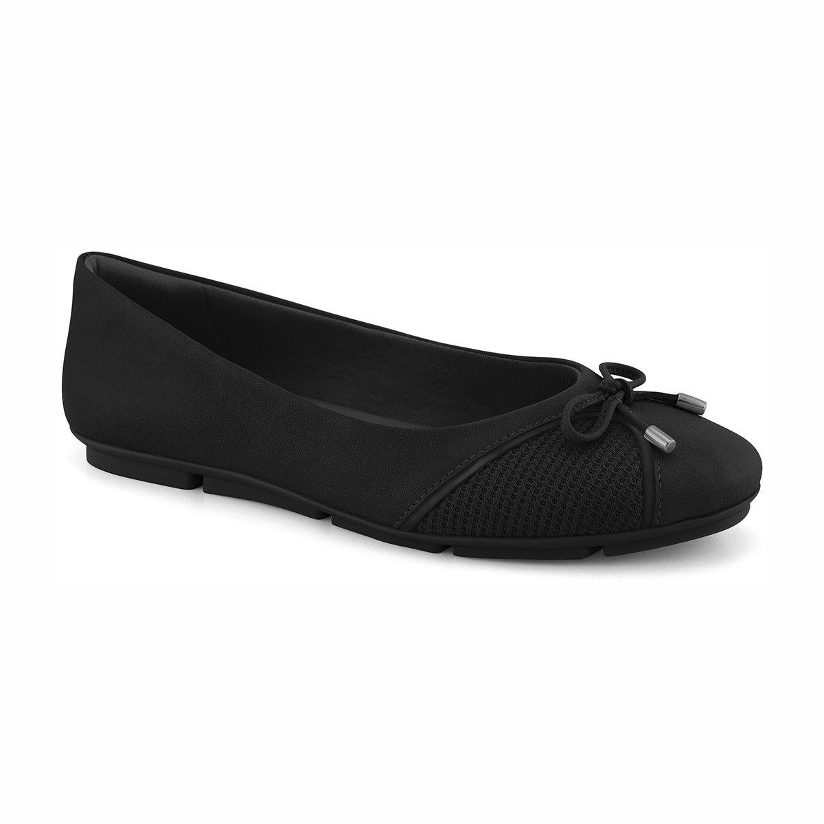 Sapatilha Laço Feminina ComfortFlex 2363303 Preto 1