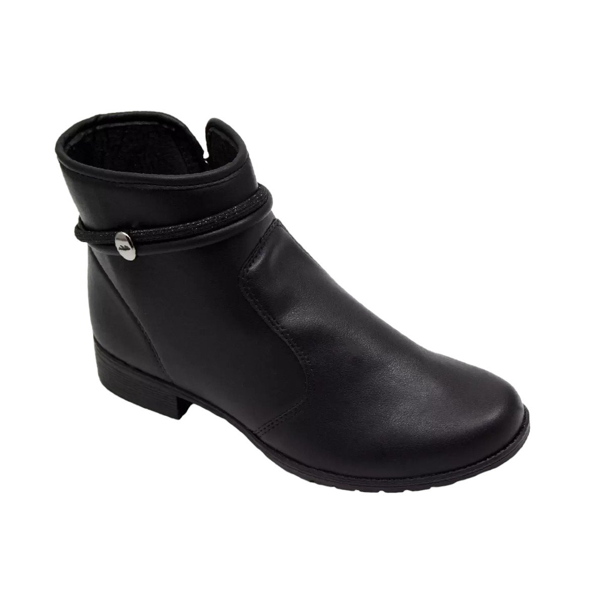 Bota Cano Baixo Calce Fácil Feminina Dakota Preto 4