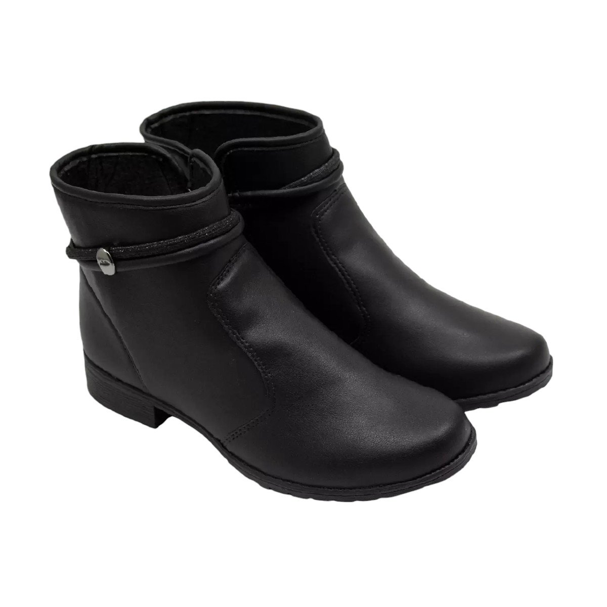 Bota Cano Baixo Calce Fácil Feminina Dakota Preto 5