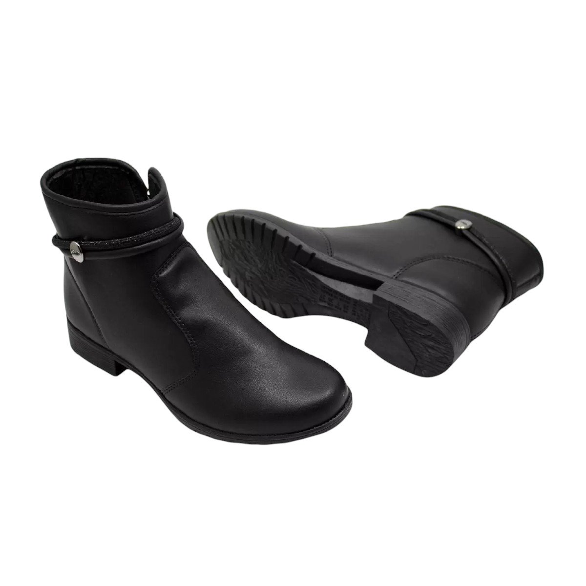 Bota Cano Baixo Calce Fácil Feminina Dakota Preto 6