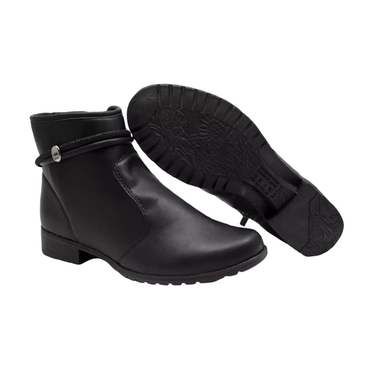 Bota Cano Baixo Calce Fácil Feminina Dakota Preto 7