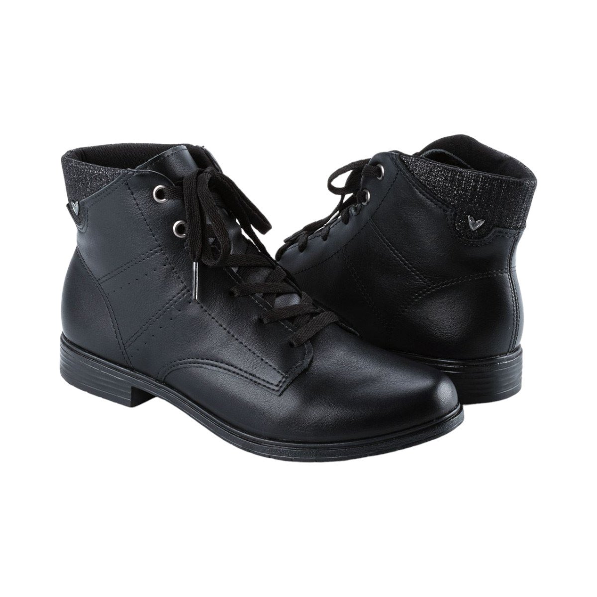 Bota Cano Curto Conforto Feminina Mississipi Preto 5