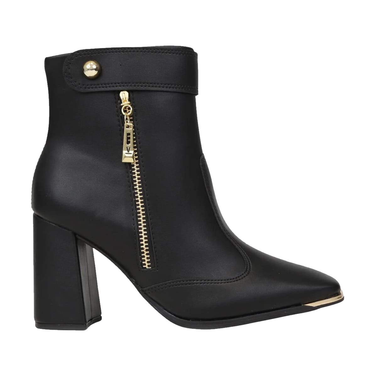 Bota Cano Curto Feminino Vizzano Preto 3