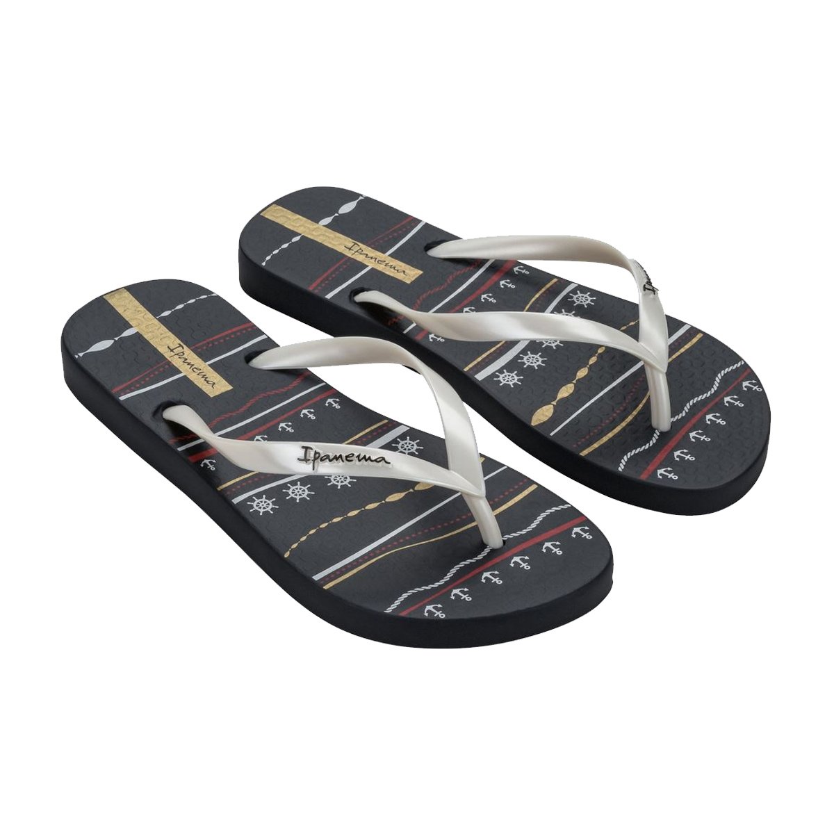 Chinelo de Dedo Estampado Feminino Ipanema Preto 3