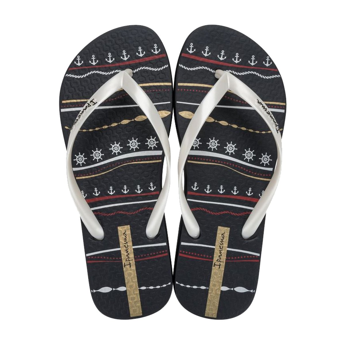 Chinelo de Dedo Estampado Feminino Ipanema Preto 4