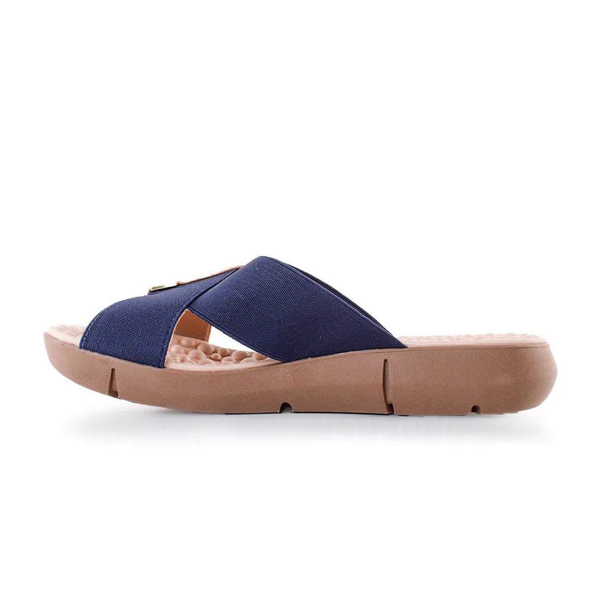 Tamanco Baixo de Tira Cruzada Feminino Modare Azul 3