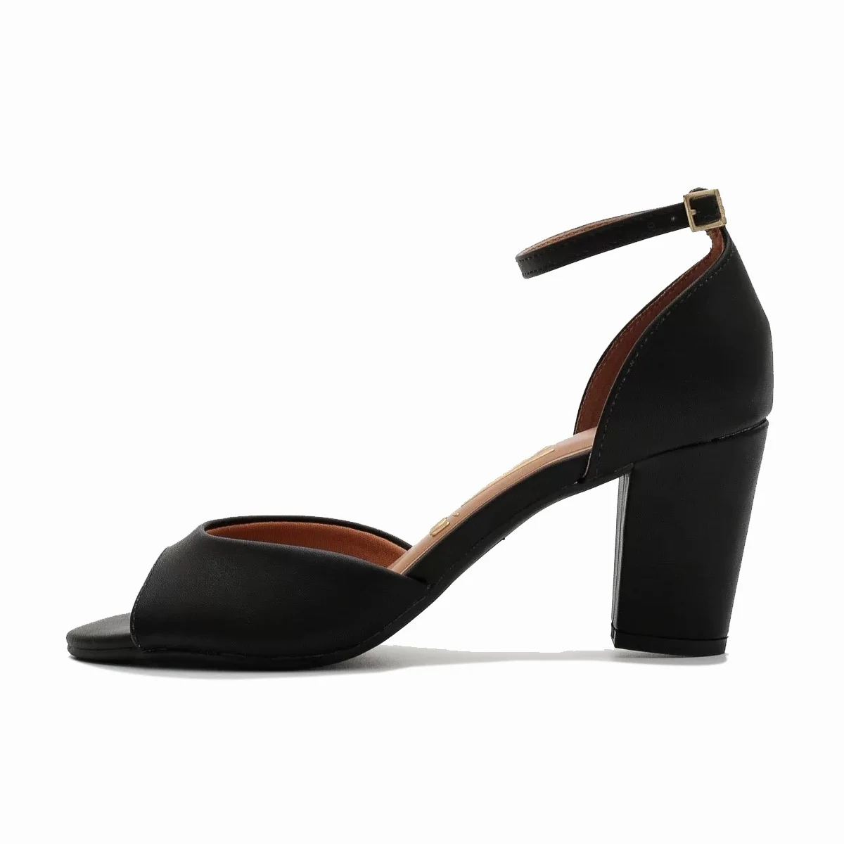 Sapato Peep Toe Salto Alto Feminino Vizzano Preto 2