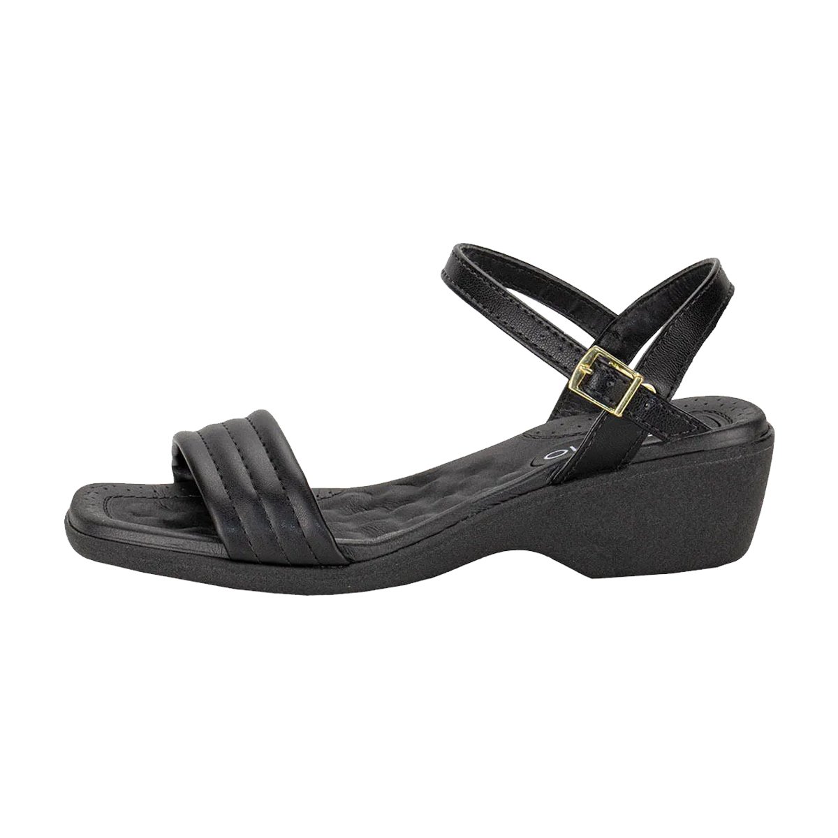 Sandália Casual De Tira Fivela Feminina Beira Rio Preto 2