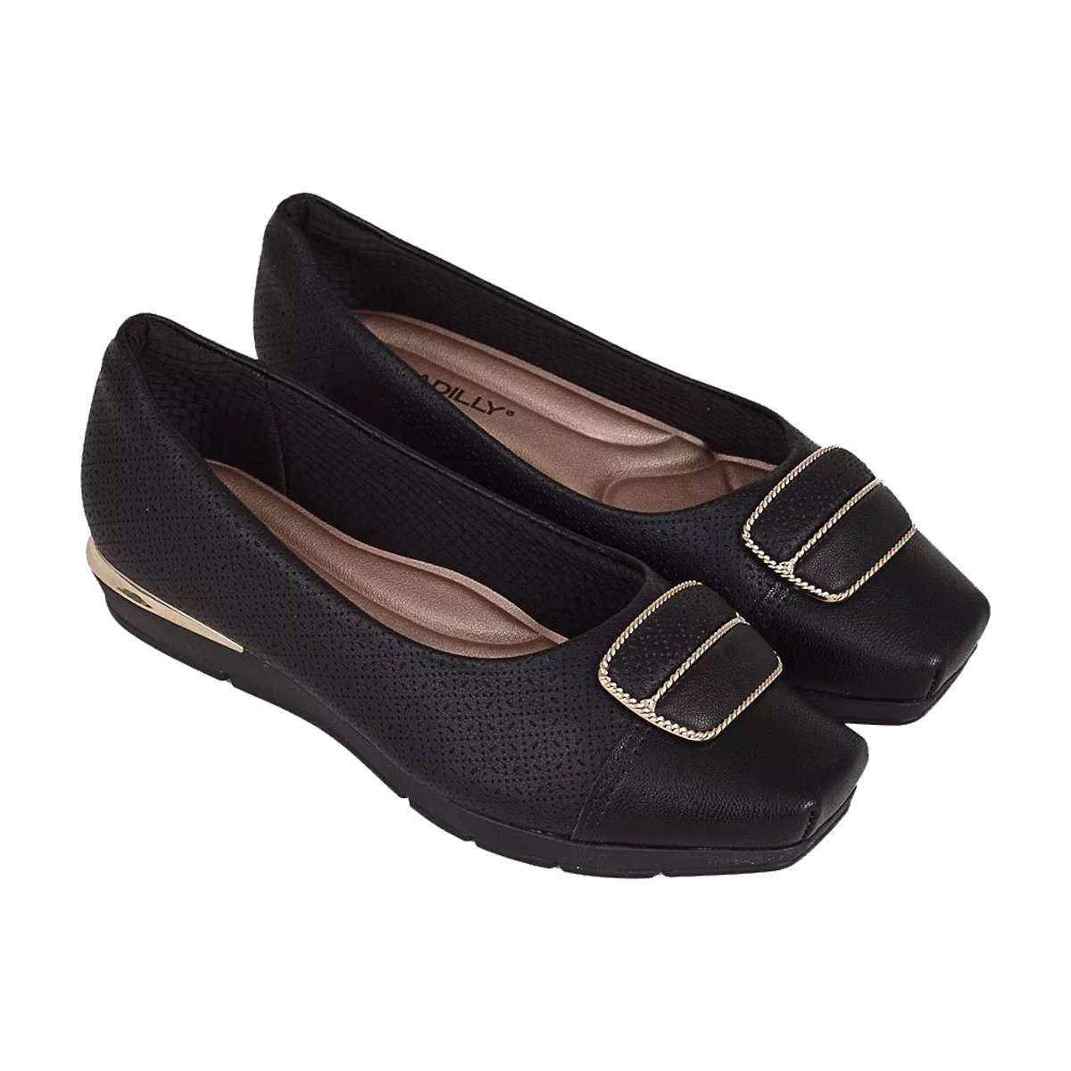 Sapato Confort Joanete Anabela Feminino Piccadilly Preto 4