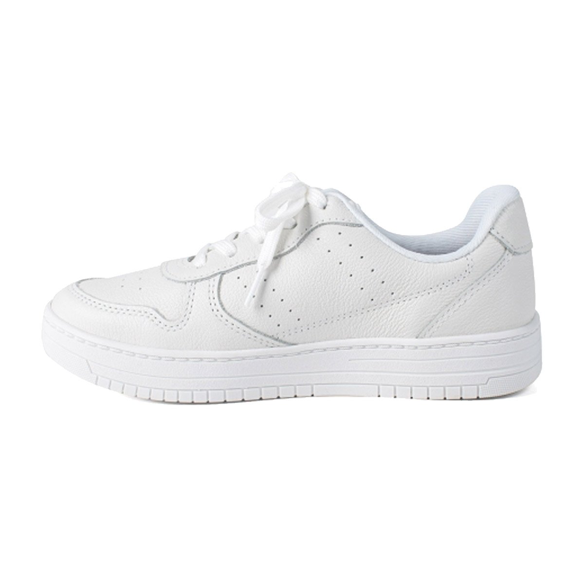 Tênis Casual Feminino Branco em Couro Dakota Branco 2