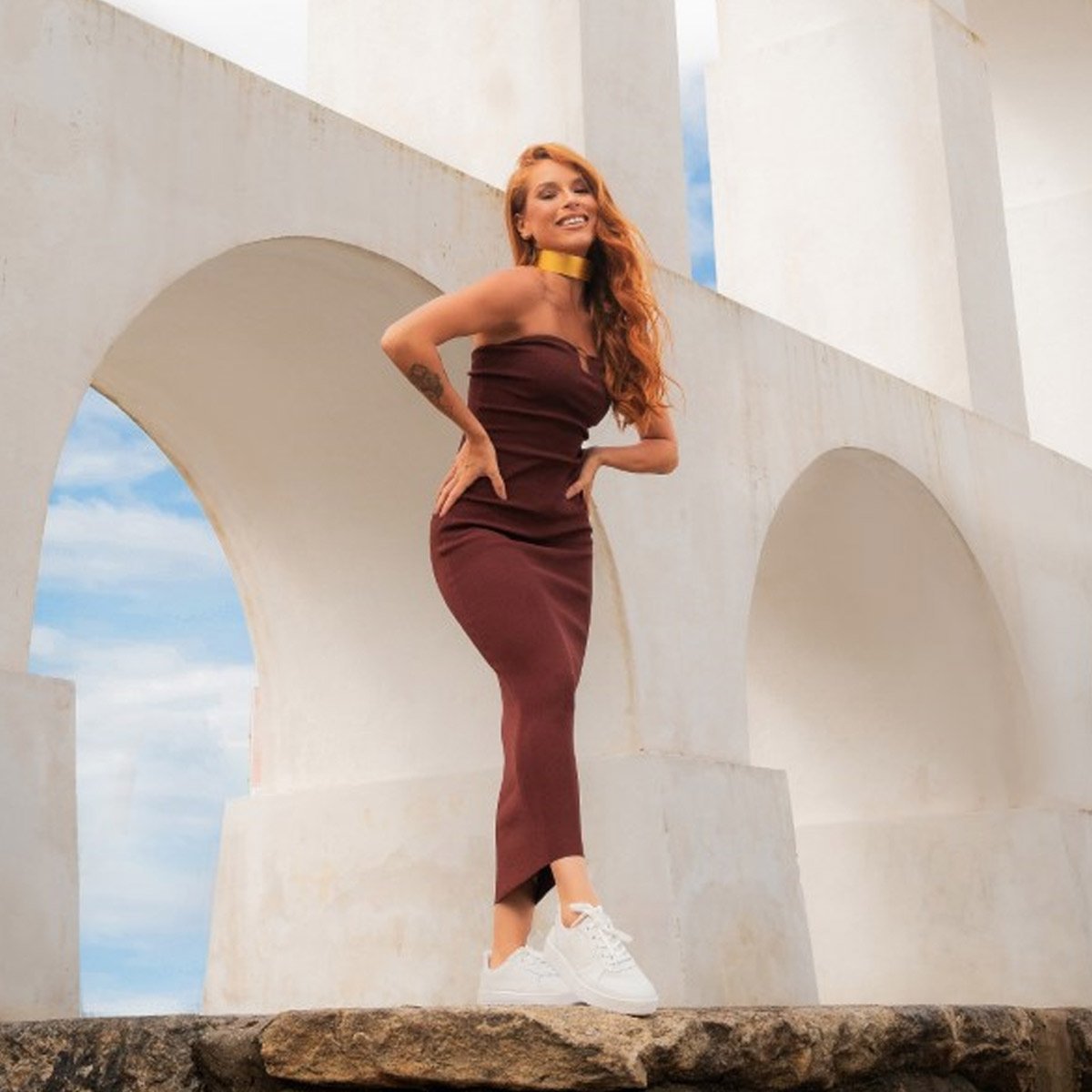 Tênis Casual Feminino Branco em Couro Dakota Branco 6