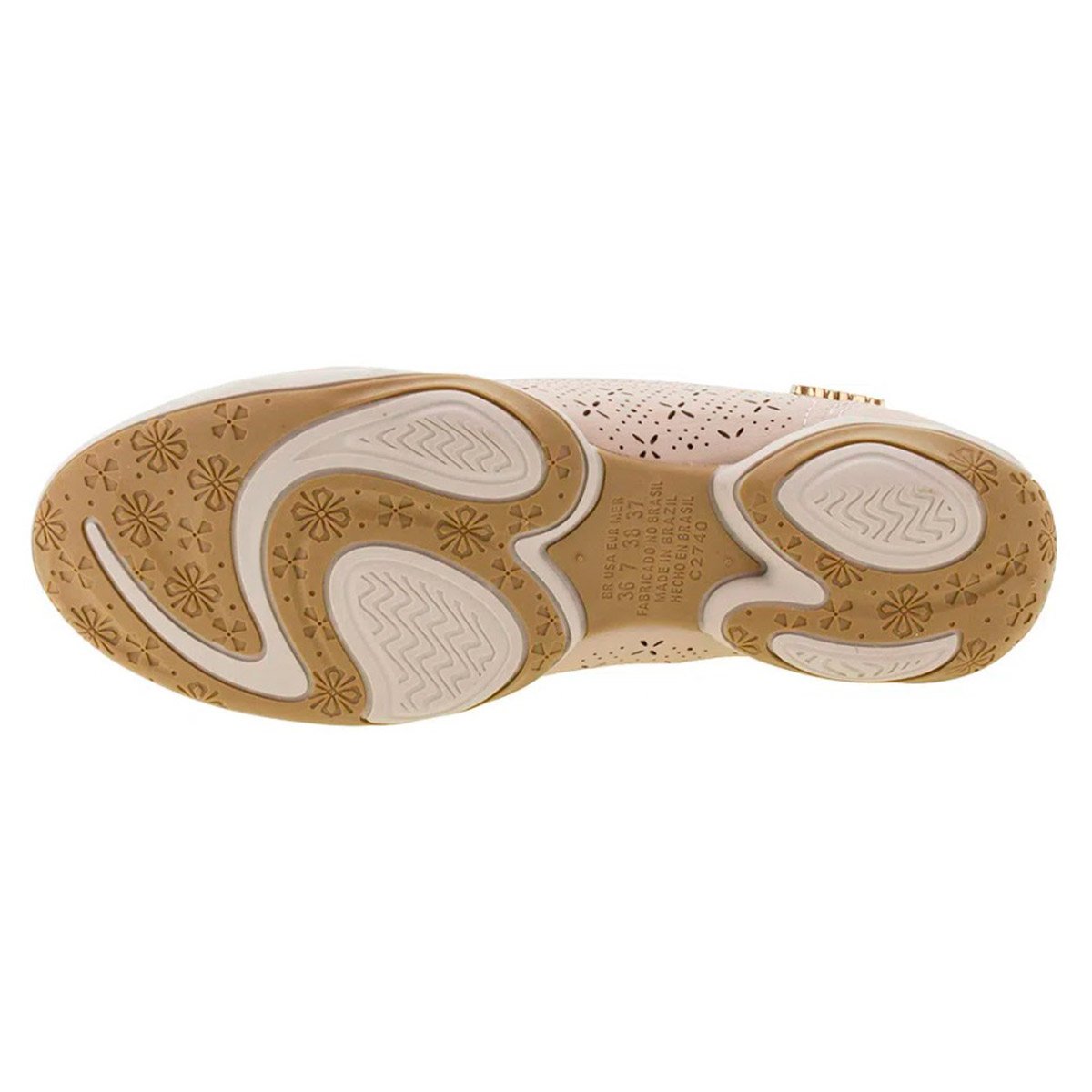 Tênis Calce Fácil Feminino Kolosh Bege 3