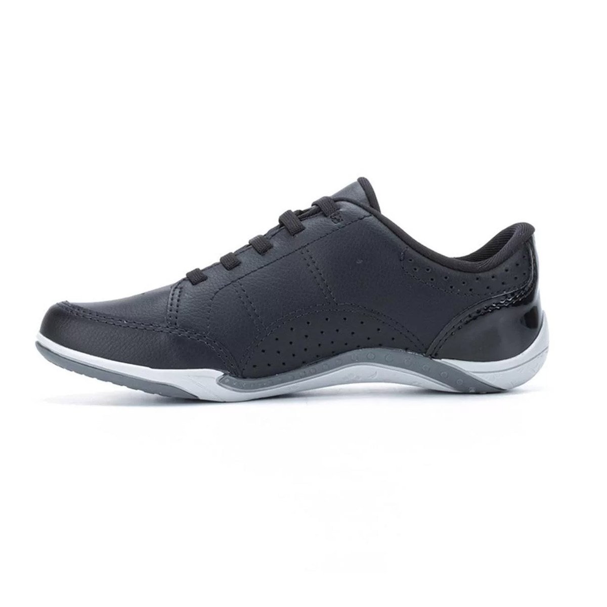 Tênis Casual Feminino Kolosh Calce Fácil Com Zíper Preto 4
