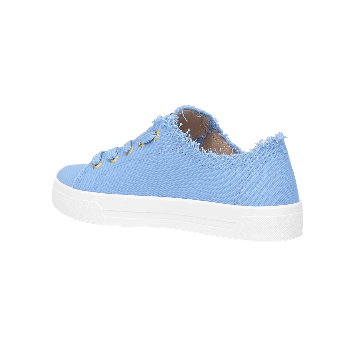 Tênis Casual Desfiado Feminino Moleca Azul 3