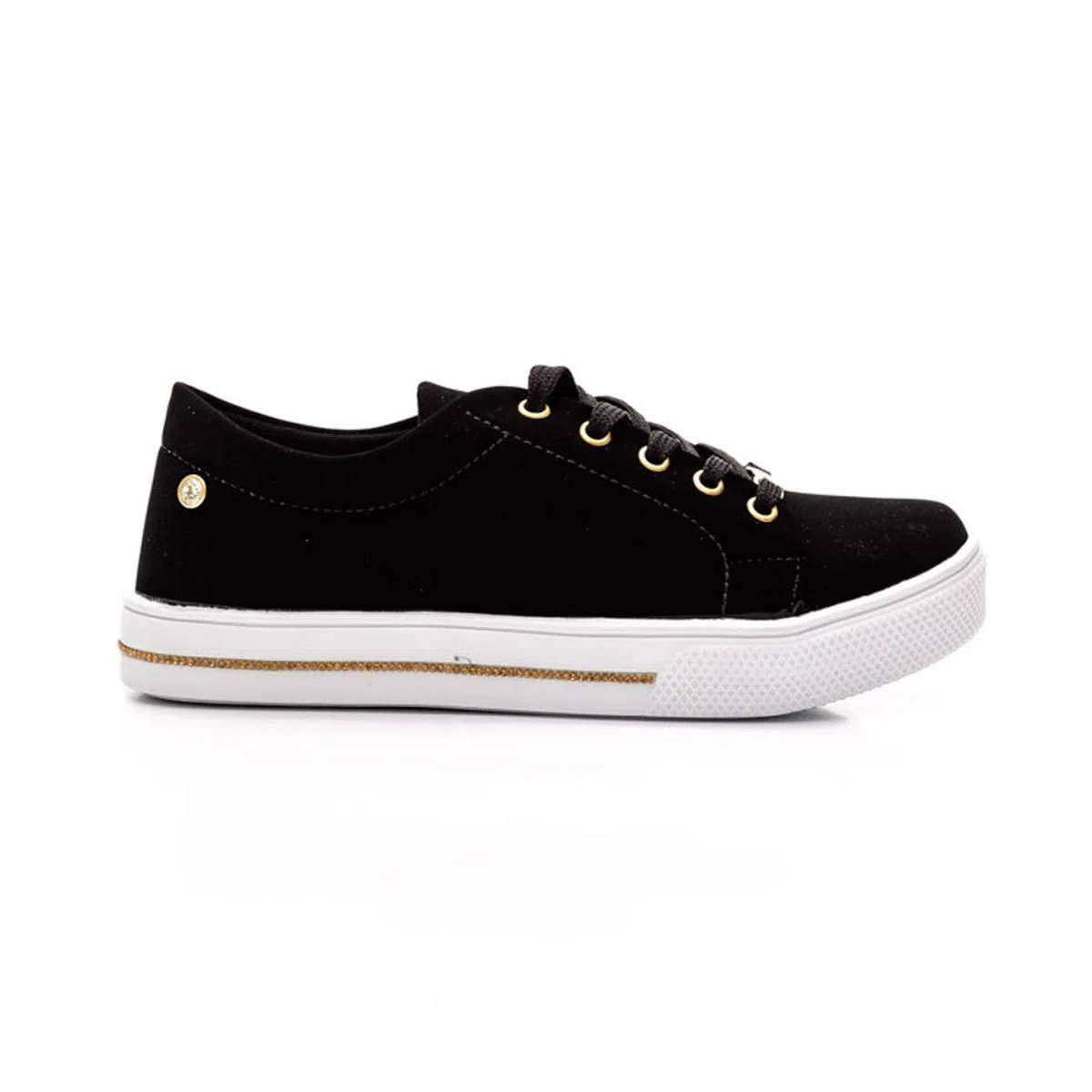 Tênis com Strass Feminino Sophia Almeida Preto 2