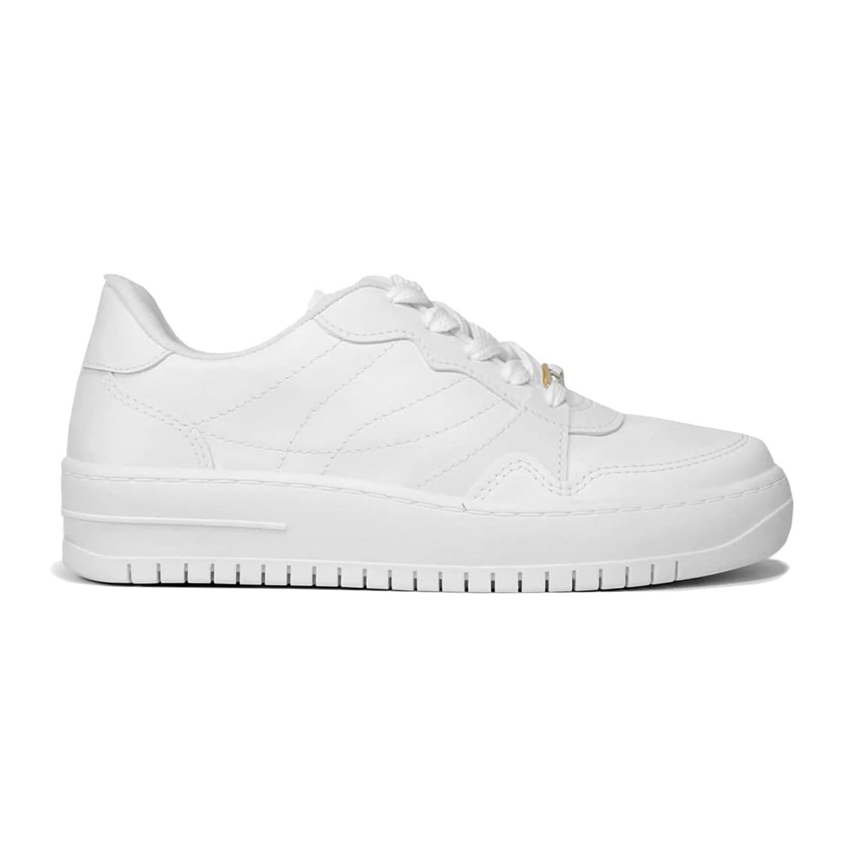 Tênis Casual com Recortes Feminino Vizzano Branco 2