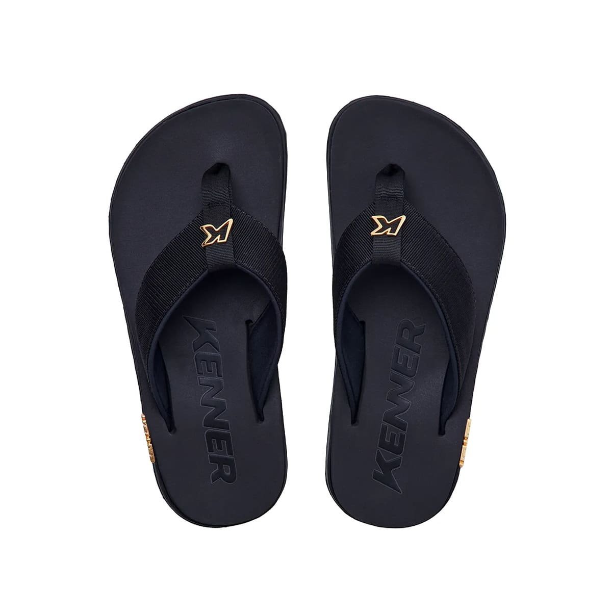 Chinelo de Dedo Vulcanizado Masculino Kivah Kenner Preto 2