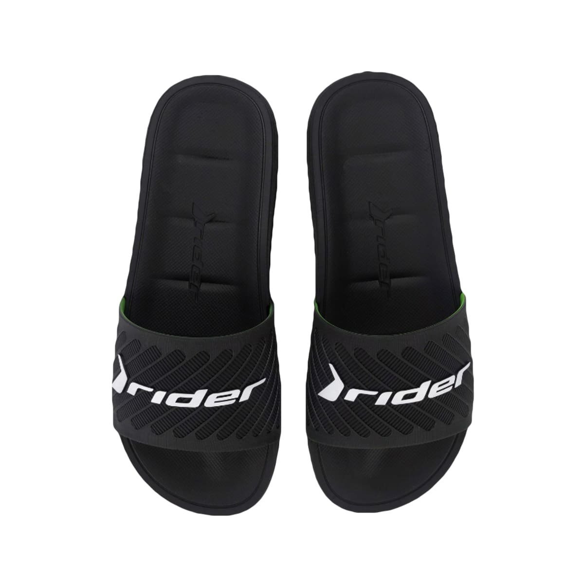 Chinelo Slide Masculino Free II Slide Rider Preto/Branco 4