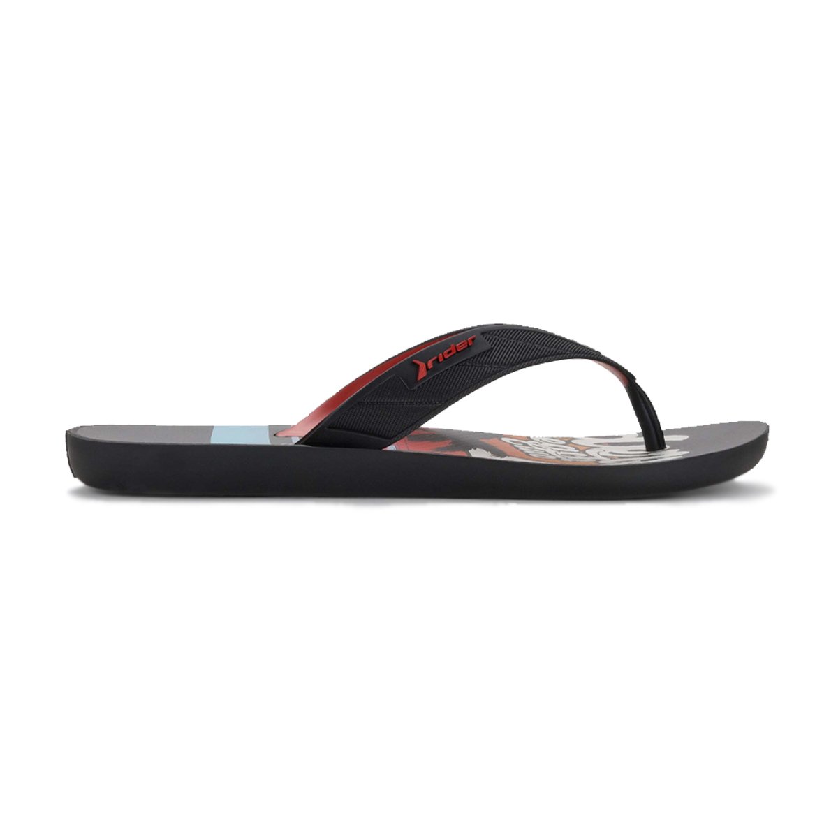 Chinelo De Dedo Casual Masculino Rider Preto 2