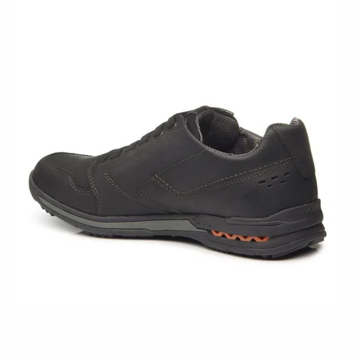 Sapatênis em Couro Calce Fácil Masculino Pegada Preto 3