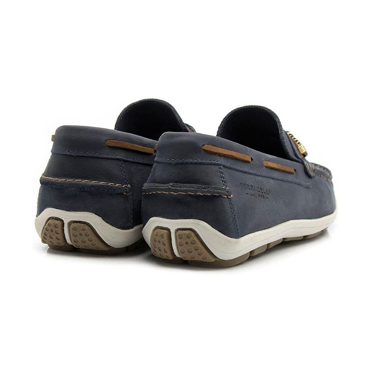 Sapato Mocassim Couro Masculino Cayanne YN46365 Azul 3