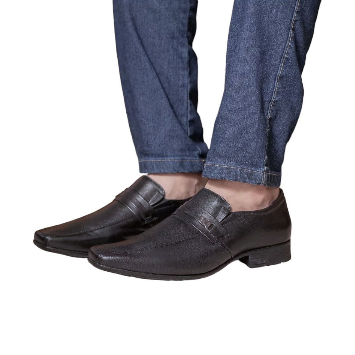 Sapato Social Calce Fácil Masculino AirBag 3D Magic Jota Pe Preto 2