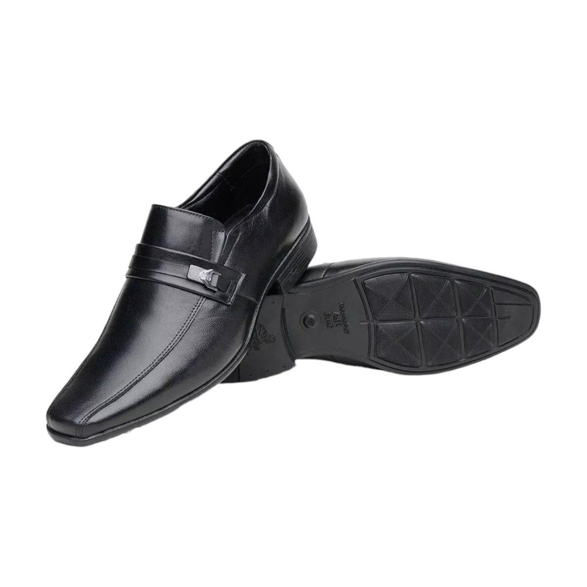 Sapato Social Calce Fácil Masculino AirBag 3D Magic Jota Pe Preto 7