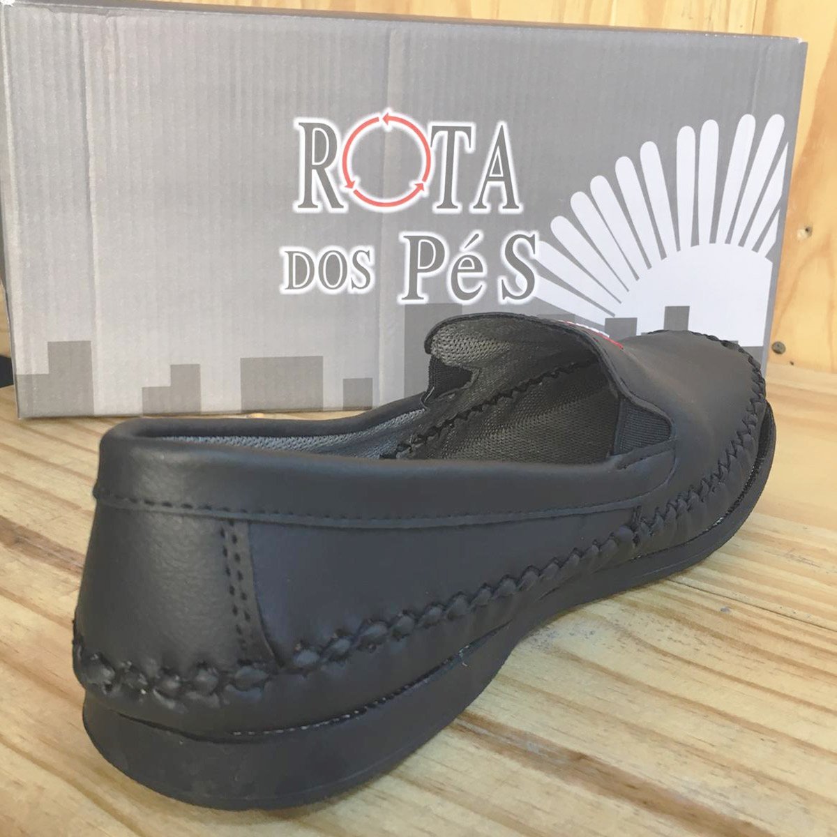 Mocassim Masculino Rota Dos Pés 8000 Preto 3