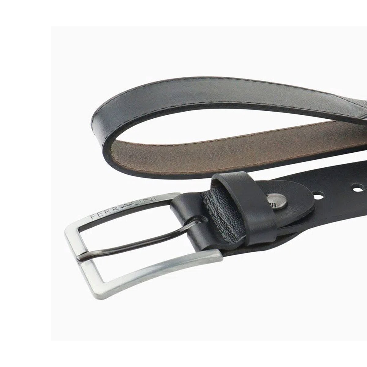 Cinto Social Couro Masculino Ferracini Preto 3