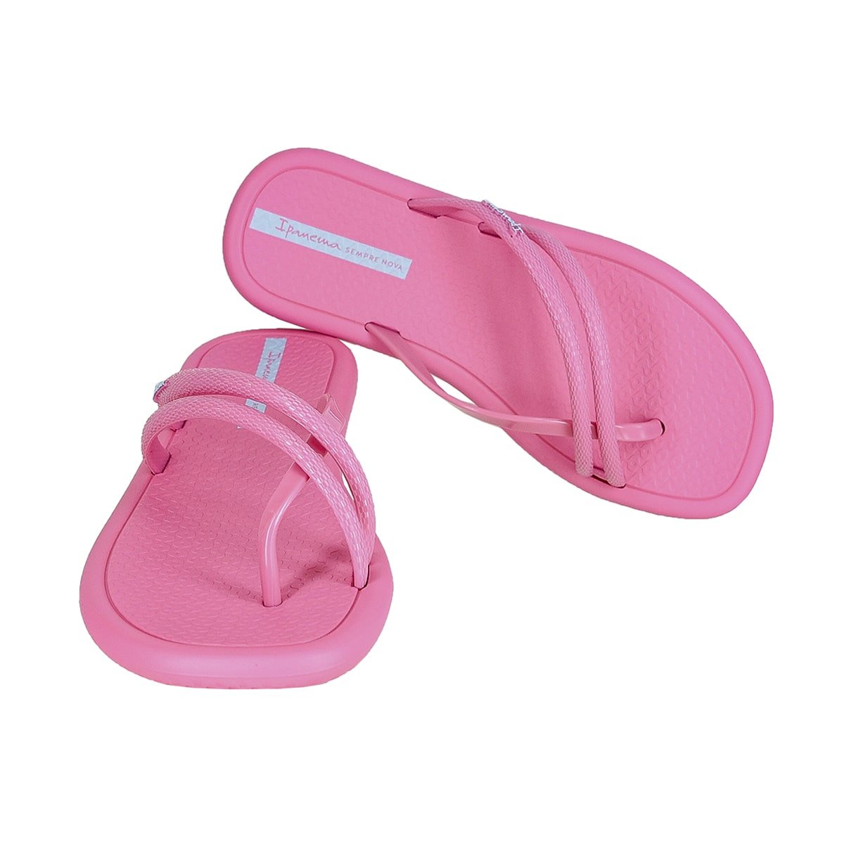 Chinelo Rasteira Duas Tiras Menina Meu Sol Ipanema Rosa 3