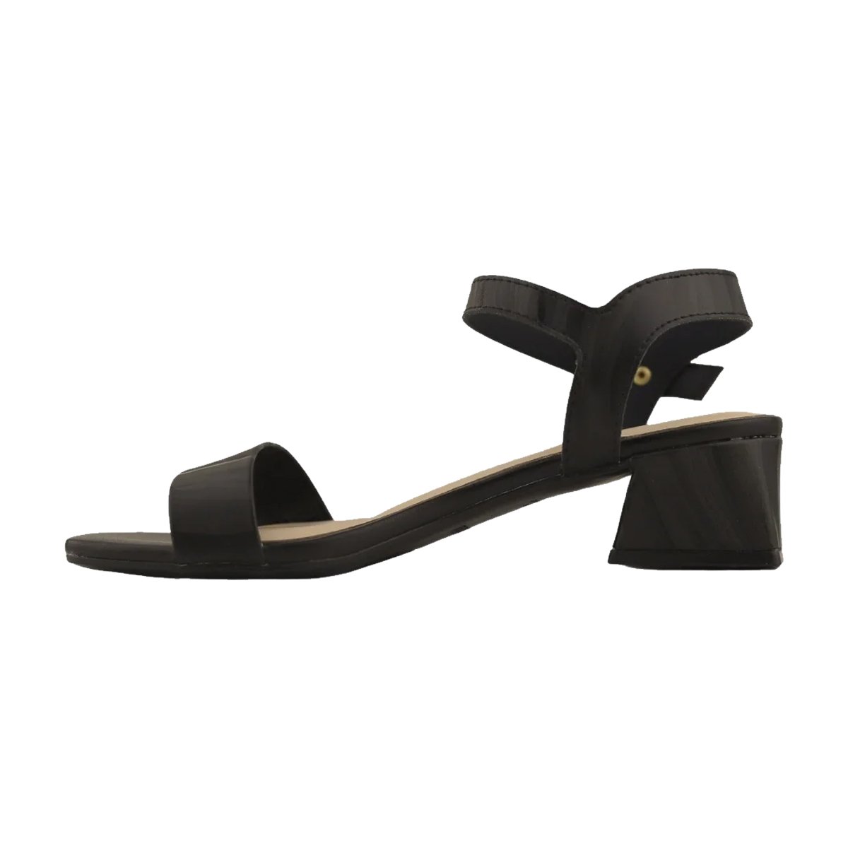 Sandália Salto Bloco Baixo Menina Molekinha Preto 4