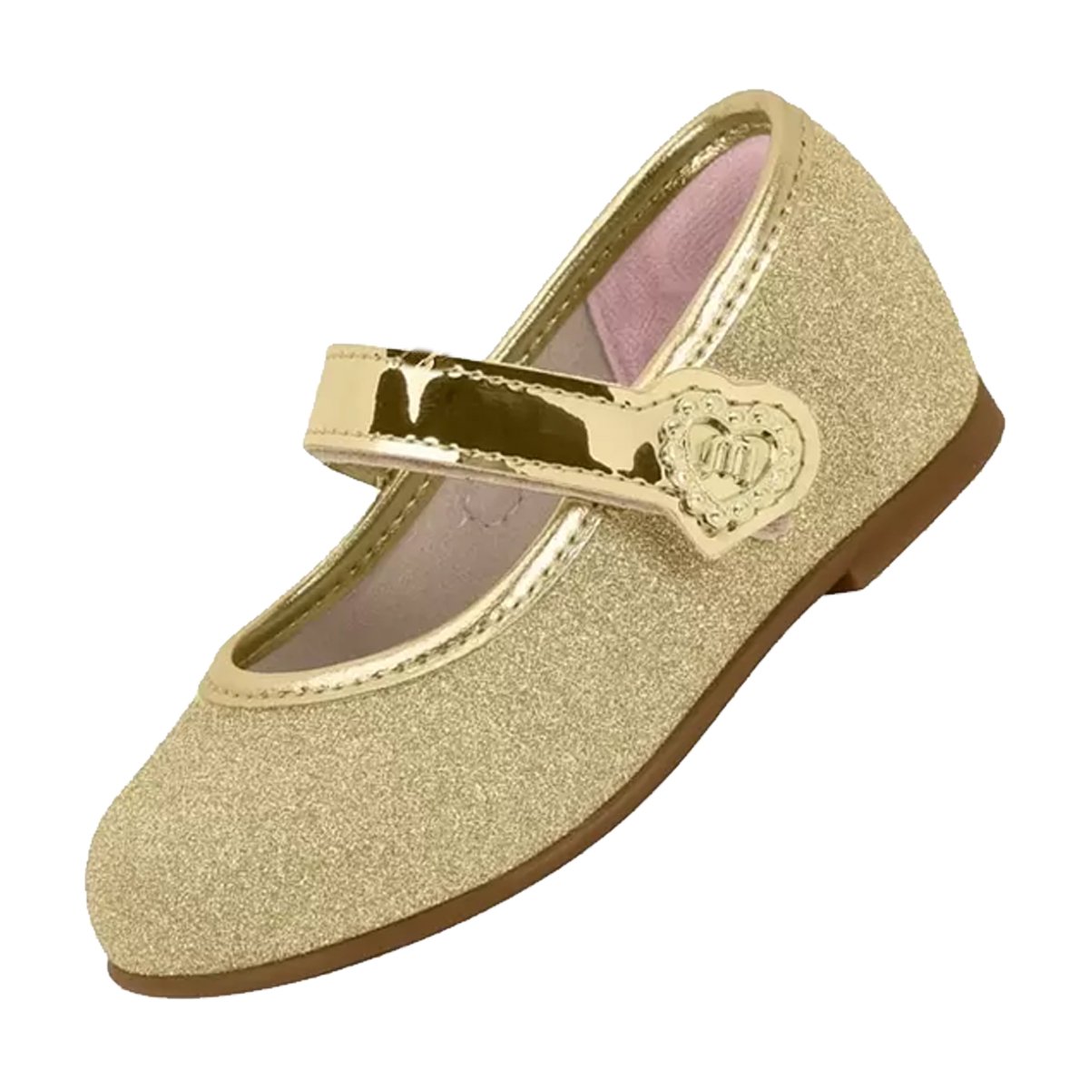 Sapatilha Boneca Pingente Infantil Feminina Molekinha Dourado 2