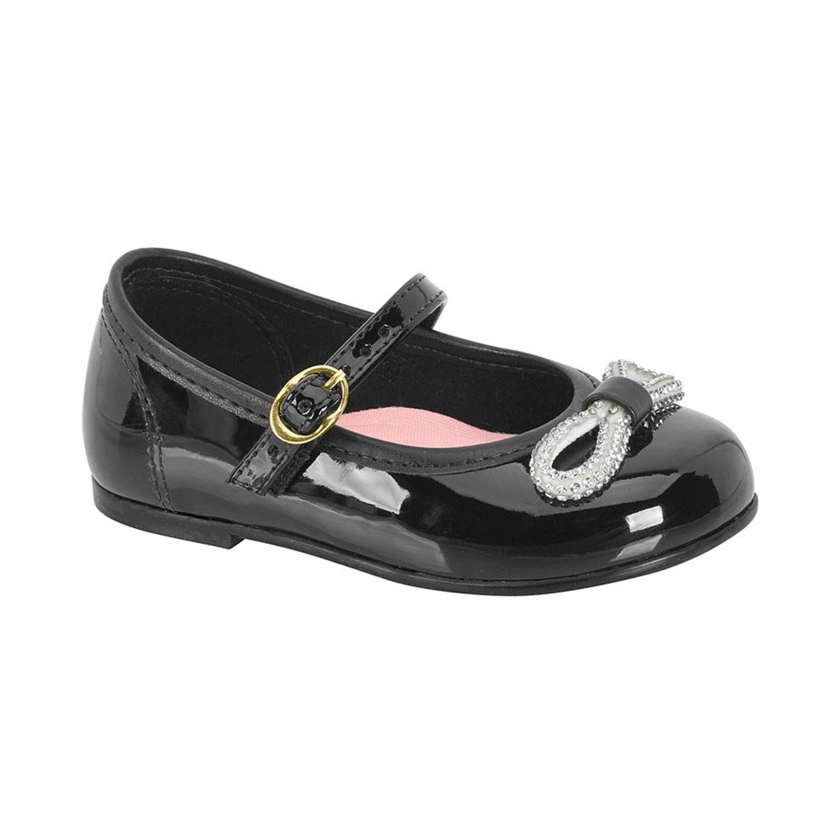 Sapatilha Infantil Feminina Molekinha 2106.1038 Verniz Preto 1