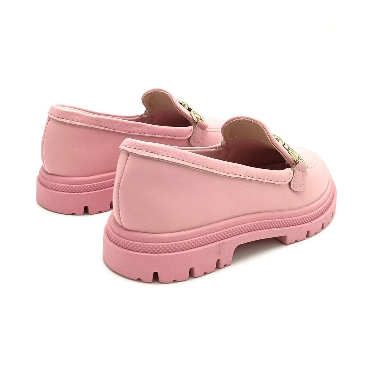 Sapato Mocassim Tratorado Menina Molekinha Rosa 4