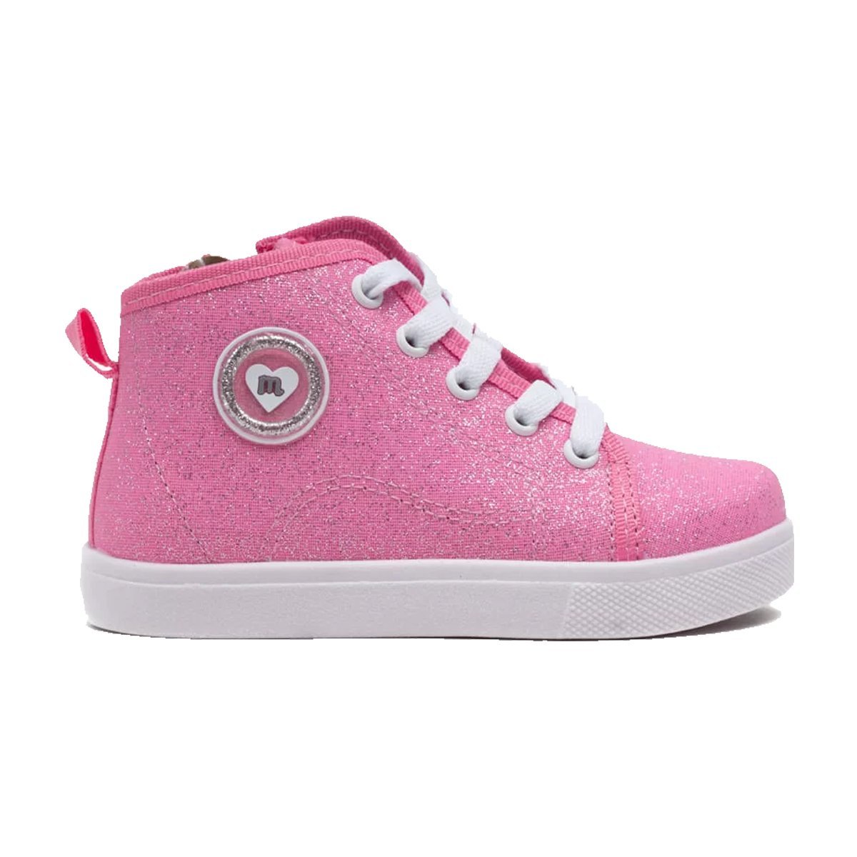 Tênis Botinha Cano Alto Infantil Feminino Molekinha Rosa 2