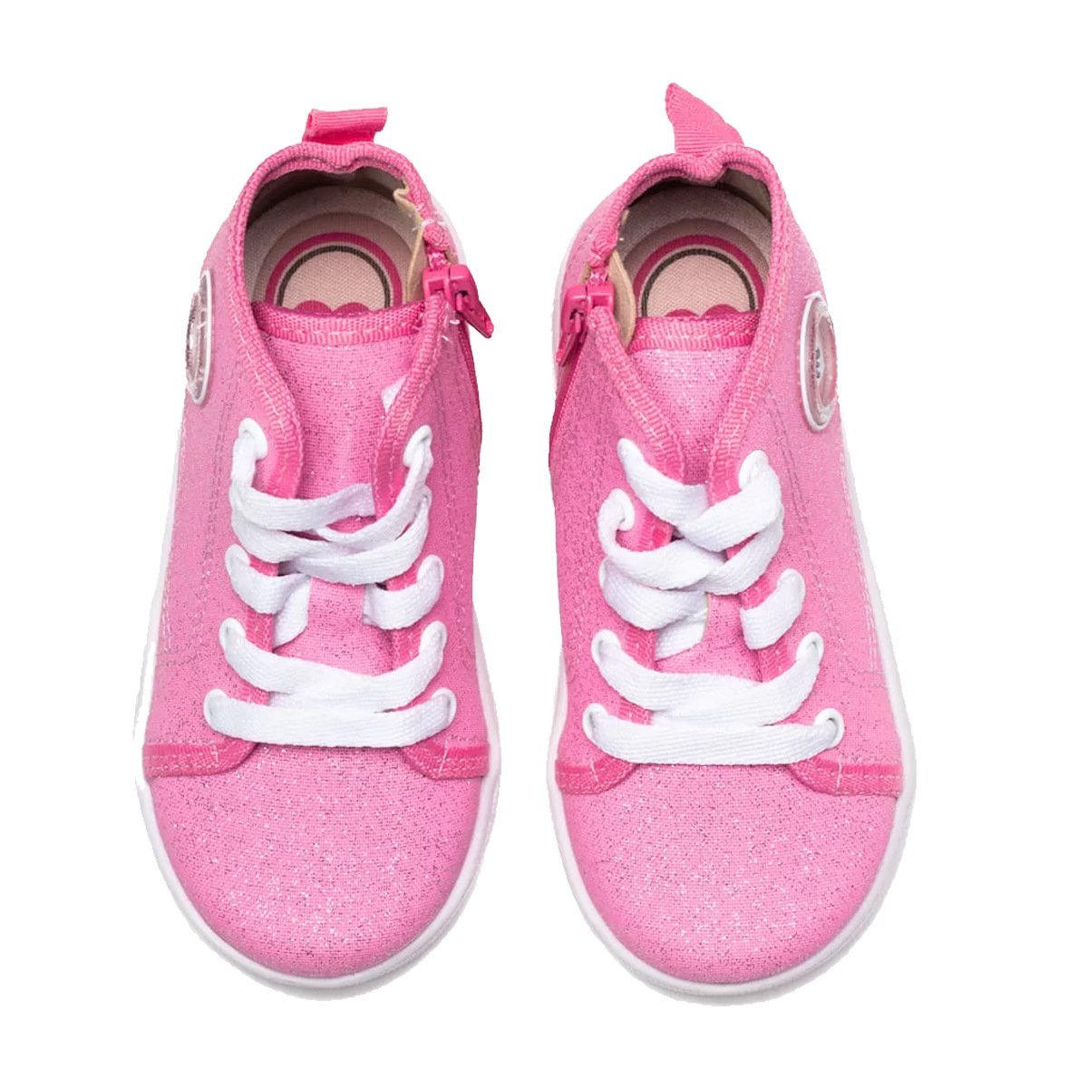Tênis Botinha Cano Alto Infantil Feminino Molekinha Rosa 4