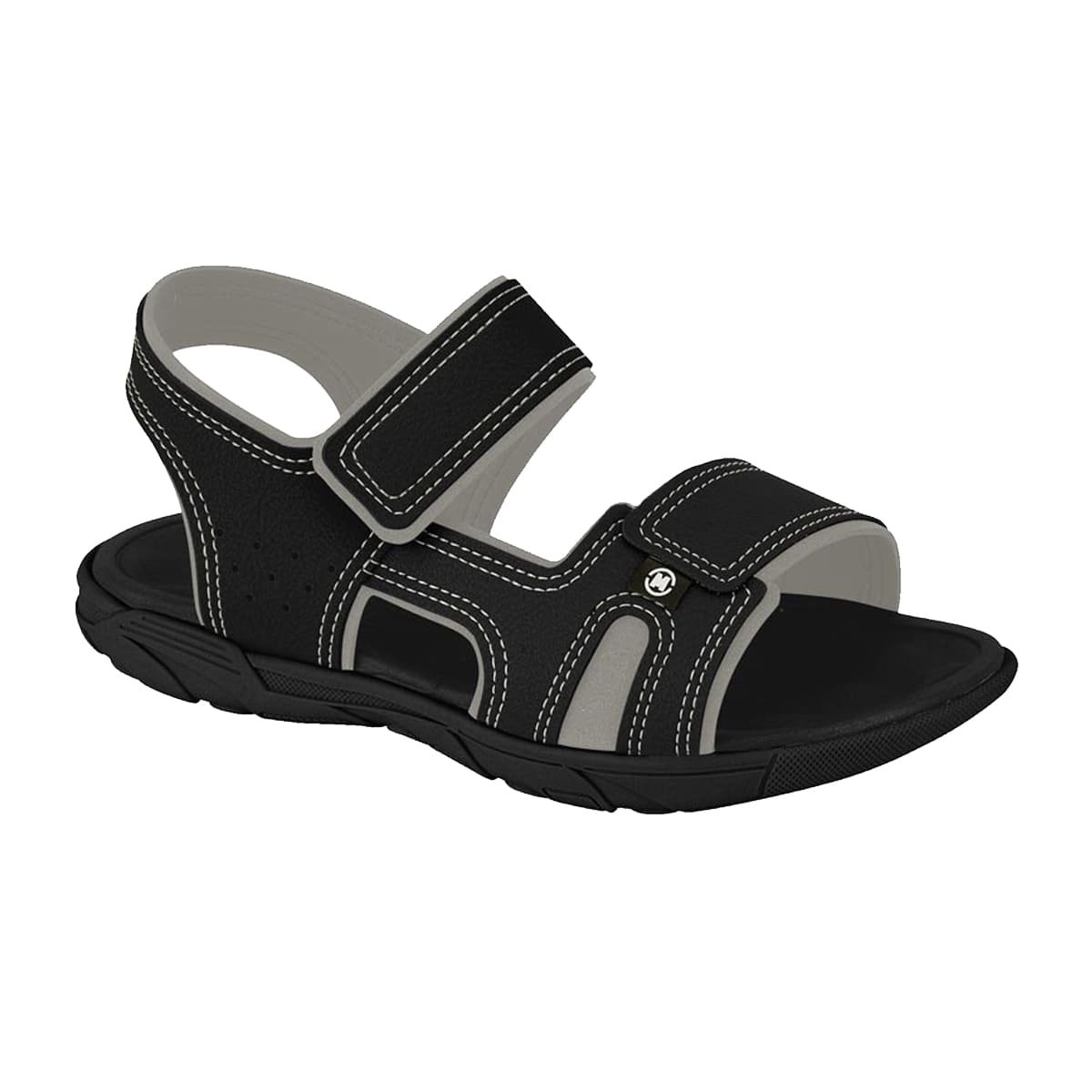 Sandália Papete Calce Fácil Menino Molekinho Preto 1