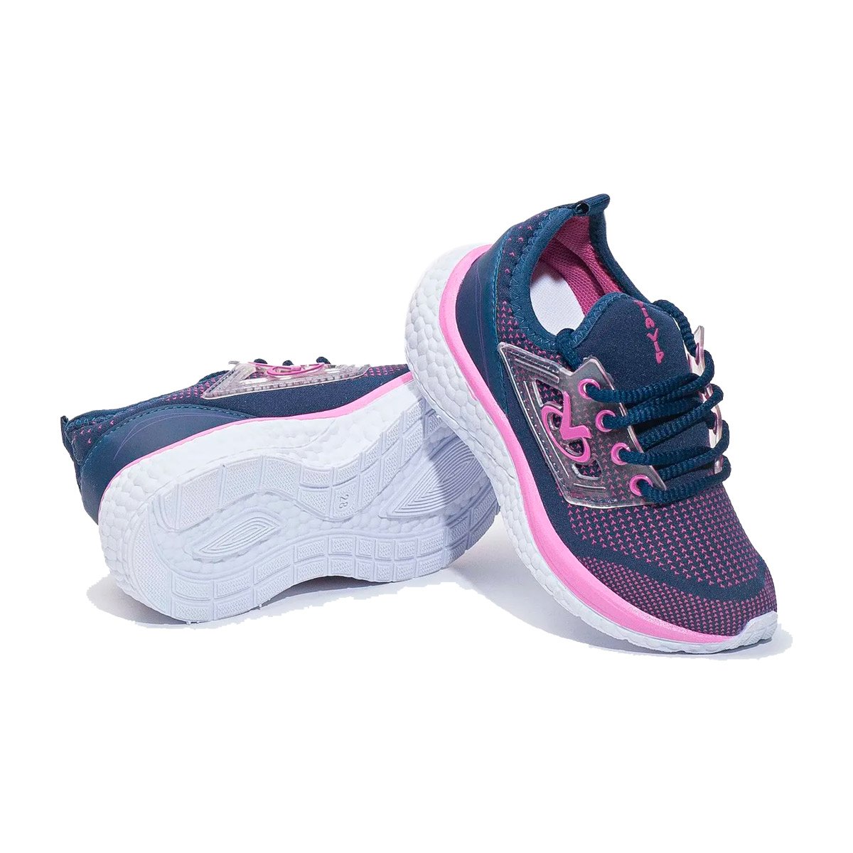 Tênis Jogging Infantil Feminino Via Vip VV9502 Azul 2