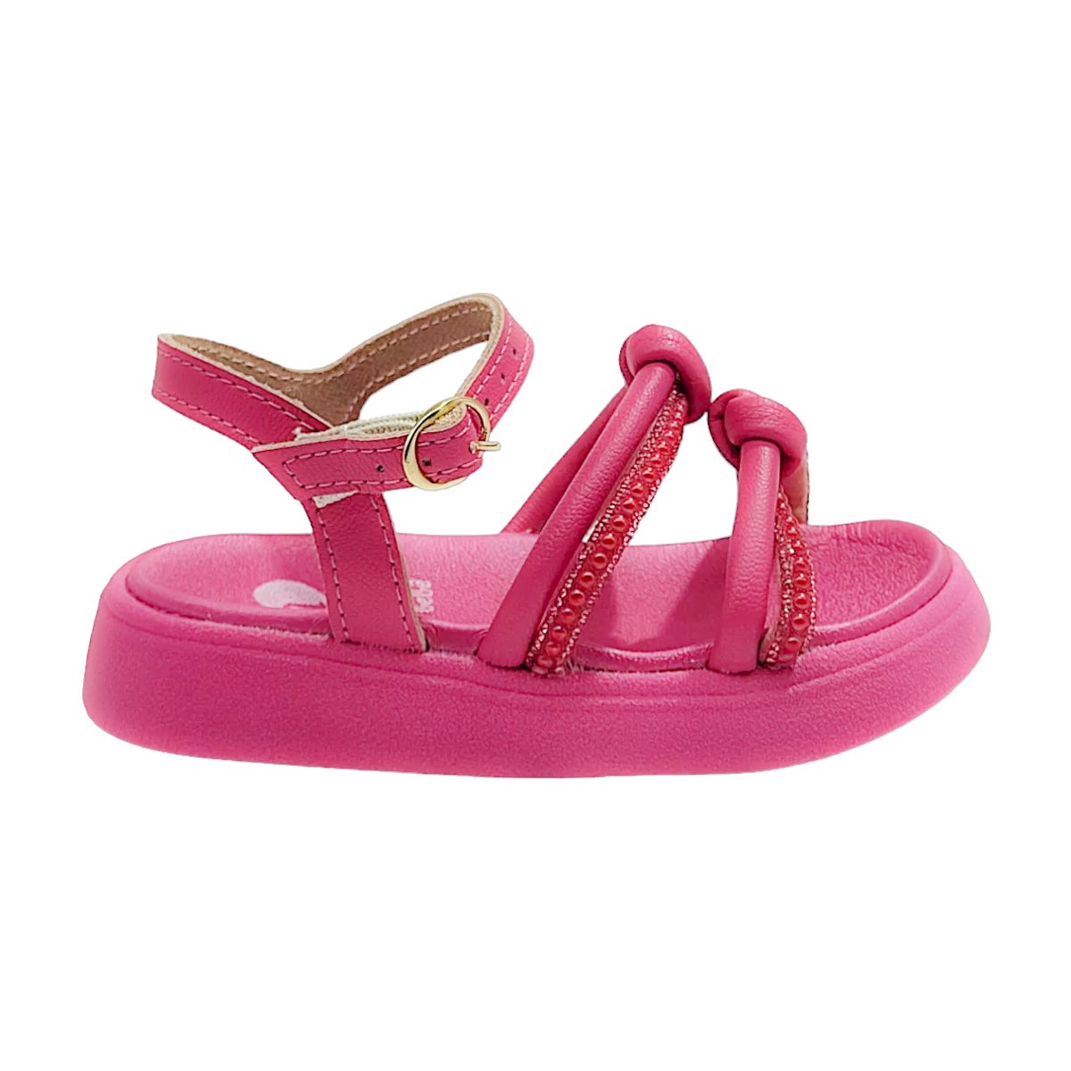 Sandália Papete Tira Ajustável Infanti Feminina Molekinha Rosa 5